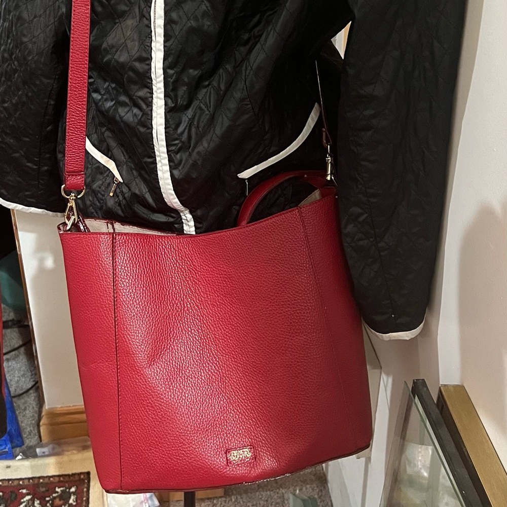 Red Francis Valentine red bucket handbag